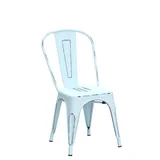 Furmax Distressed Metal Dining Chairs, photo 4