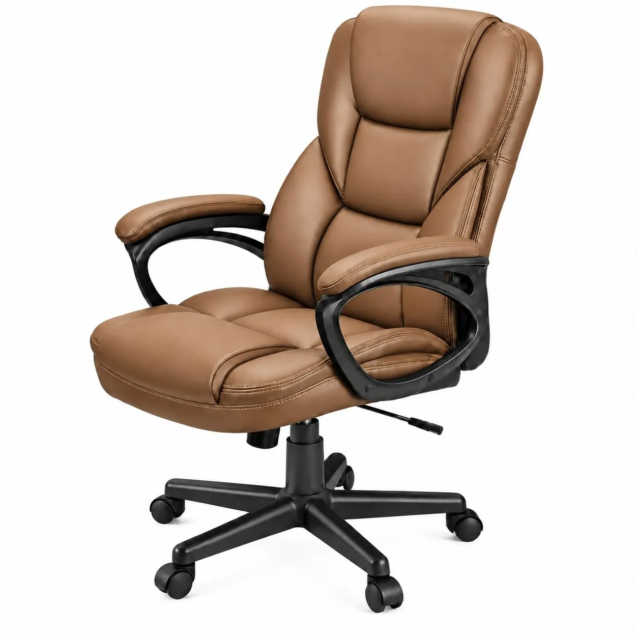 Furmax Padded Executive Chair, Camel Brown, product photo