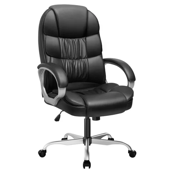 Leather High-Back Office Chair
