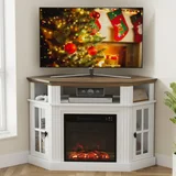 Furmax Corner Fireplace TV Stand, photo 2