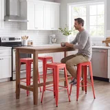 Furmax Metal Bar Stools 30 in, photo 2