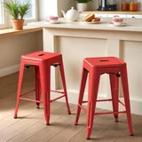 Furmax Metal Counter Stools 24 in, photo 4