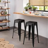 Furmax Backless Metal Stools 30 in, photo 3