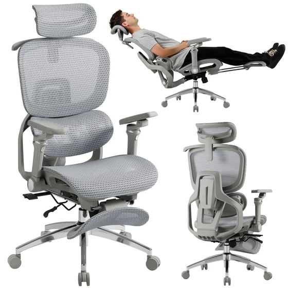 Heated Massage Mesh Executive Chair
