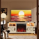 Furmax Farmhouse Fireplace TV Stand, photo 2