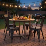 Furmax Metal Dining Chairs, photo 4